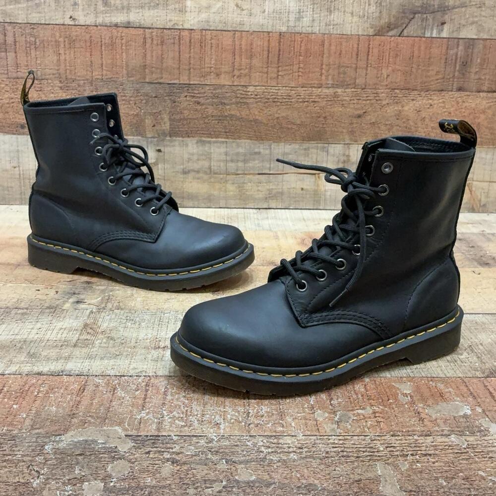 Dr. Martens 1460 Boots Womens Size 9 41 Black Leather Ankle Combat Lace Up
